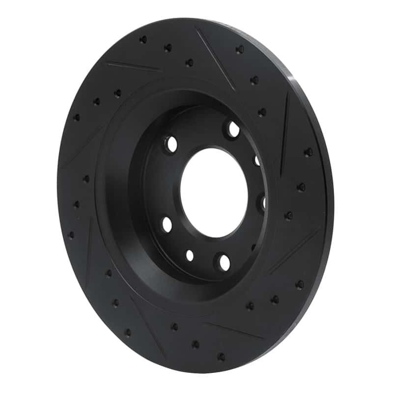 R1 Concepts — R1 98-15 Ford Fusion Rear Left Drilled & Slotted Black Brake Rotor
R1 Brake Rotor Drill - view 4