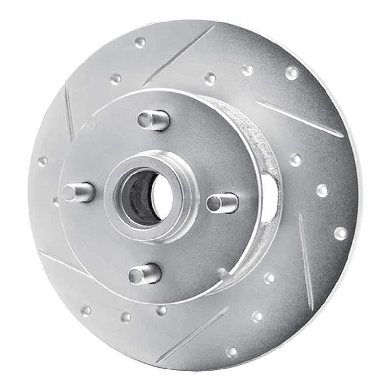 R1 Concepts — R1 1978-1987 Chevrolet CHEVETTE Front Left Drilled & Slotted Silver Brake Rotor
R1 Brake Rotor Drill - view 2