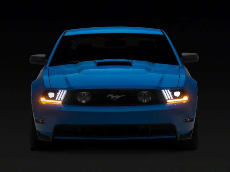Raxiom — Raxiom 10-12 Ford Mustang LED Projector Headlights SEQL Turn Signals- Blk Housing (Clear Lens)
Headlights - view 4
