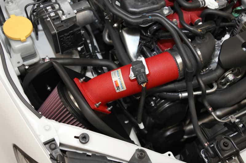 K&N Engineering — K&N 08-11 WRX/STi 2.5L H4 Red Typhoon Short Ram Intake
Performance Air Inta
Air Intake System - view 3