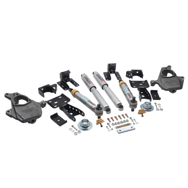 Belltech — Belltech LOWERING KIT 16.5-17 Chevy Silverado/Sierra All Cab 2in F / 4in R w/ Street Perf Shocks
LOWERING KIT - view 3
