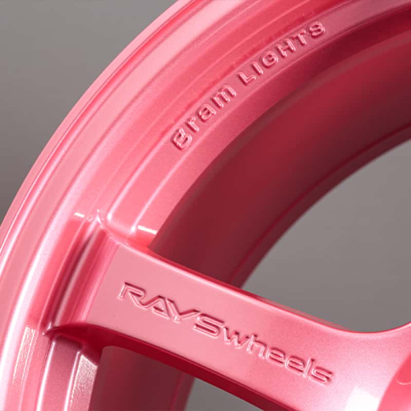 Gram Lights — Gram Lights 57CR 18x9.5 +40 5x100 Sakura Pink Wheel (w/ Center Cap & No. 21 BK Air Valve) - view 3