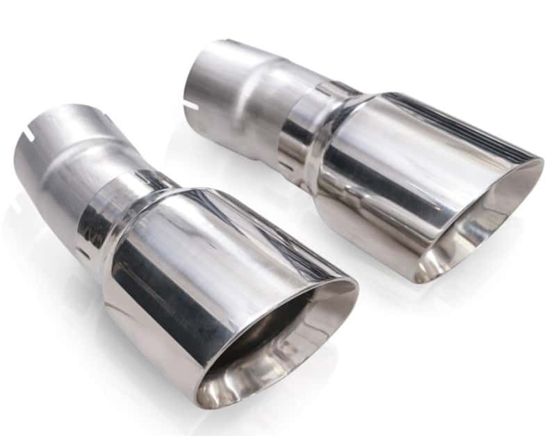 Stainless Works — Stainless Works 4in Double Wall Slash-Cut Polished Tip Kit - view 2