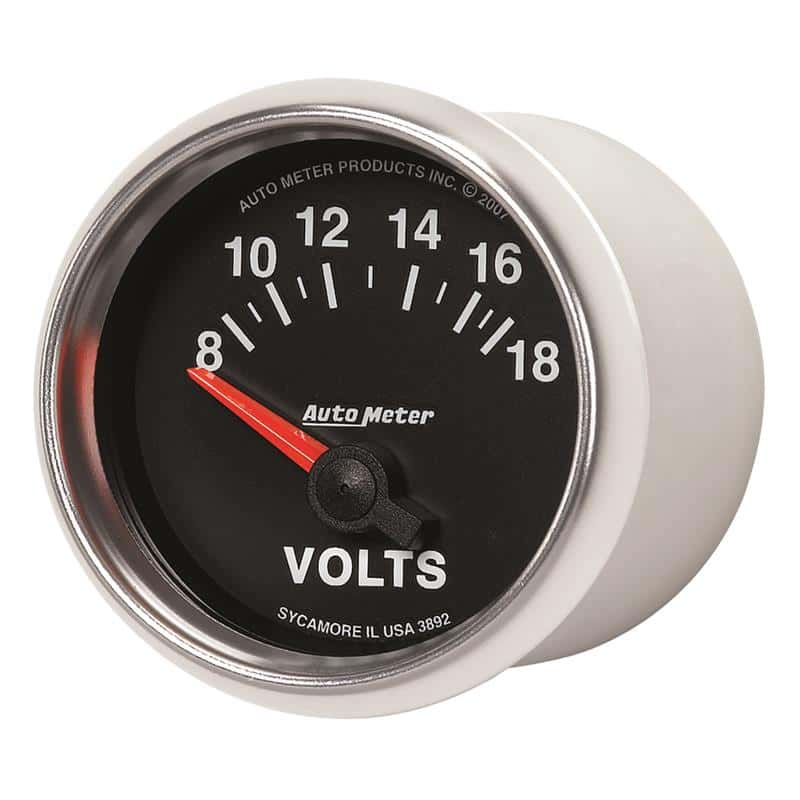 AutoMeter — Autometer GS 52mm 8-18 Volts Short Sweep Electronic Voltmeter Gauge
2-1/16" VOLTMETER, 8 - view 3