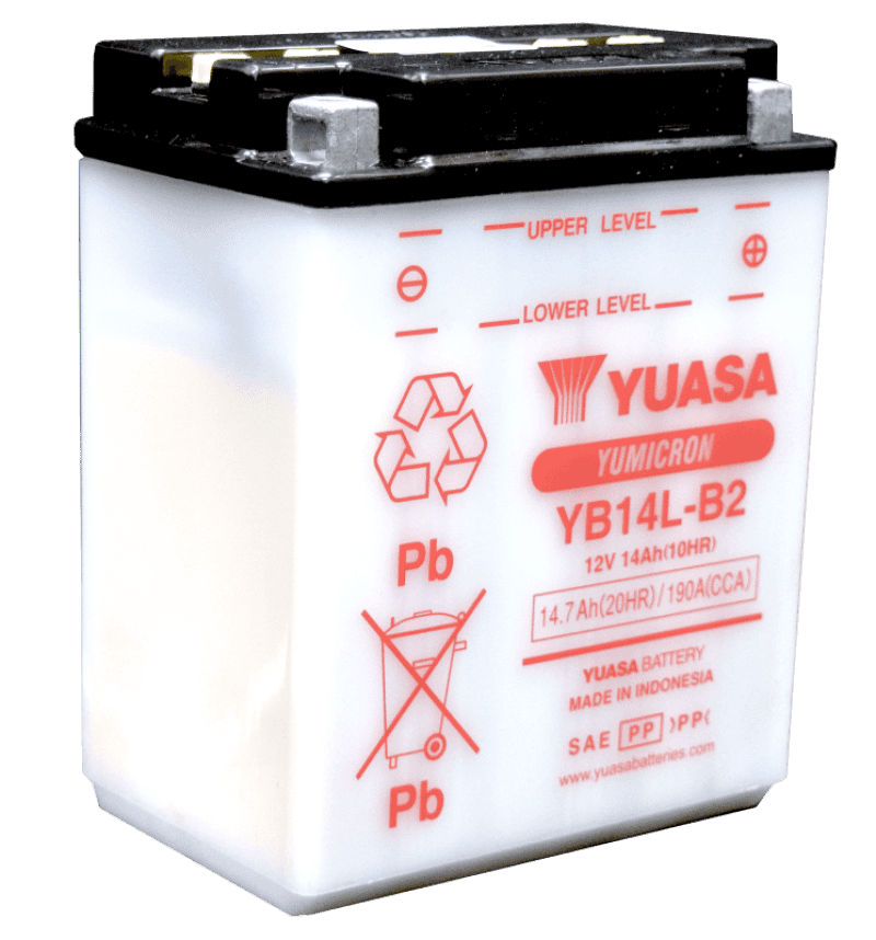 Yuasa Battery — Yuasa YB14L-B2 Yumicron CX 12-Volt Battery - view 2