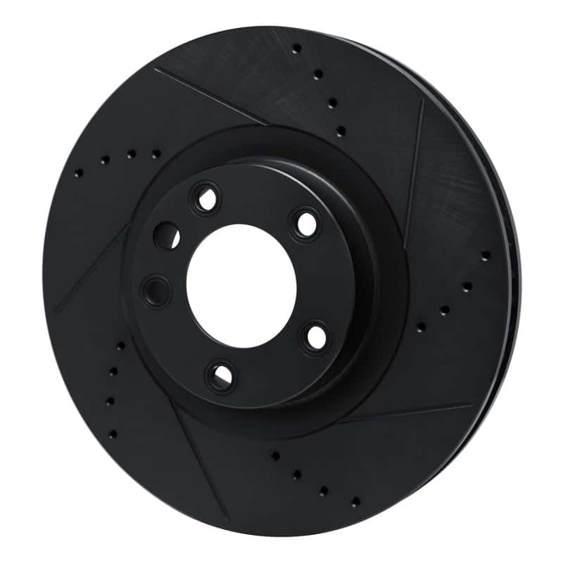 R1 Concepts — R1 2011-2018 Porsche Cayenne Left Front Drilled & Slotted Black Brake Rotor
R1 Brake Rotor Drill - view 2