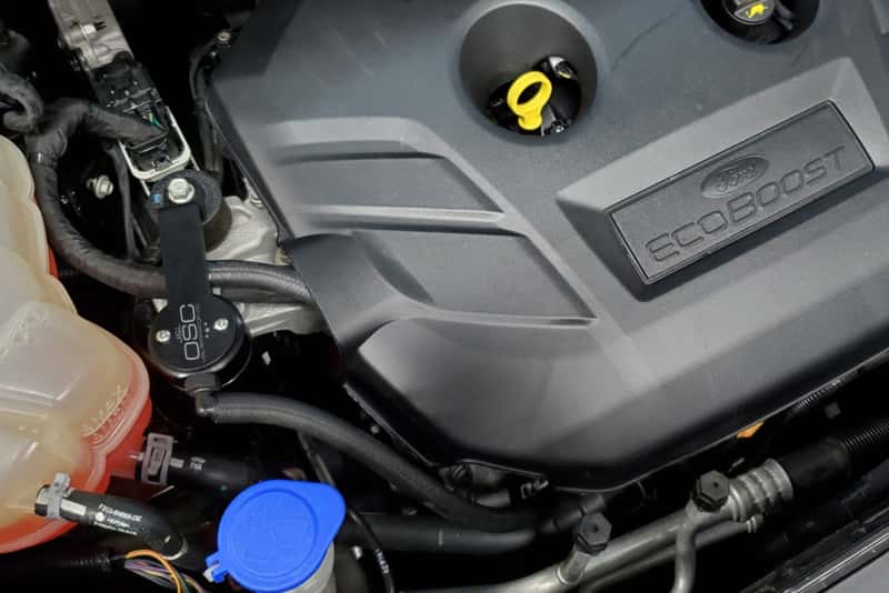 J&L — J&L 13-19 Ford Fusion 2.0L EcoBoost Passenger Side Oil Separator 3.0 - Black Anodized
Oil Separator - view 2