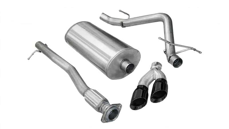 CORSA Performance — Corsa 2009-2009 Chevrolet Silverado Crew Cab/Short Bed 1500 4.8L V8 Black Sport Cat-Back Exhaust
Exhaust - view 2