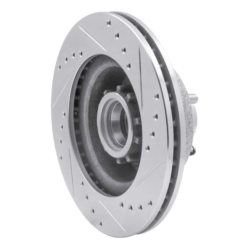 R1 Concepts — R1 1973-1989 Chrysler New Yorker Front Left Drilled & Slotted Silver Brake Rotor
R1 Brake Rotor Drill - view 4