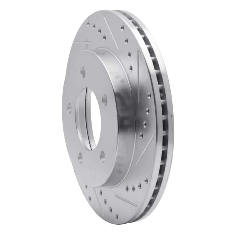 R1 Concepts — R1 97-04 Ford F-150 4WD Front Right Drilled & Slotted Silver Brake Rotor
R1 Brake Rotor Drill - view 2