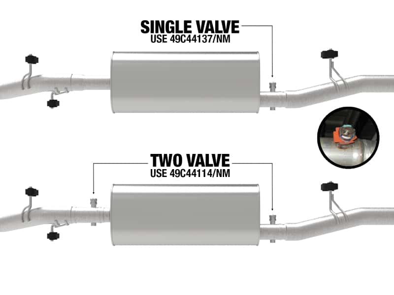 aFe — aFe Apollo GT Series 3in 409 Stainless Steel Muffler Upgrade 2019 GM Silverado/Sierra 1500 V8-6.2L
Muffler Upgrade - view 4
