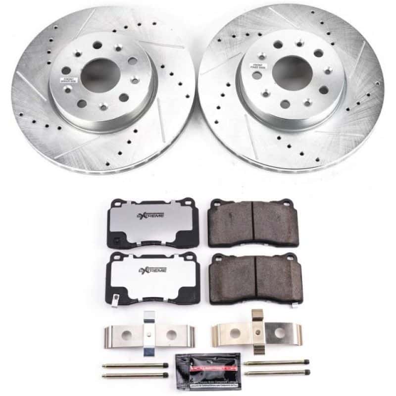 PowerStop — Power Stop 14-18 Cadillac CTS Front Z26 Street Warrior Brake Kit - view 1