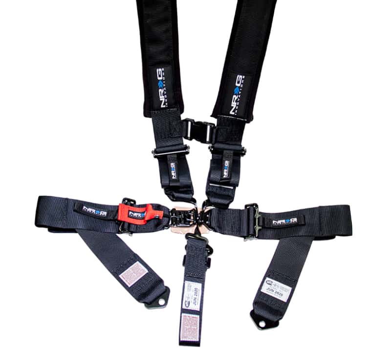 NRG — NRG SFI 16.1 5PT 3in Seat Belt Harness / Latch Link - Black - view 1