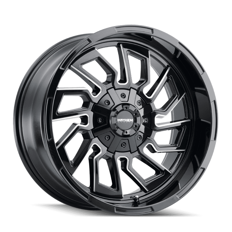 Mayhem — Mayhem 8111 Flywheel 20x9 / 5x127 BP / 0mm Offset / 87.1mm Hub Black w/ Milled Spokes Wheel - view 1