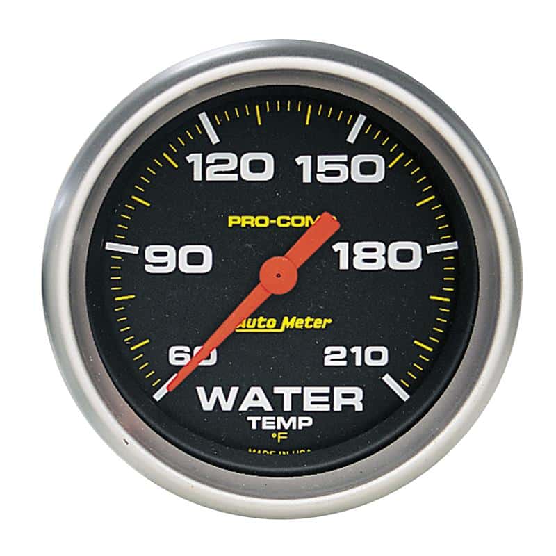 AutoMeter — Autometer Pro Comp 60-210 Deg F Full Sweep Electronic Water Temperature Low Temp Gauge
2-5/8" LOW TEMP GA, - view 2