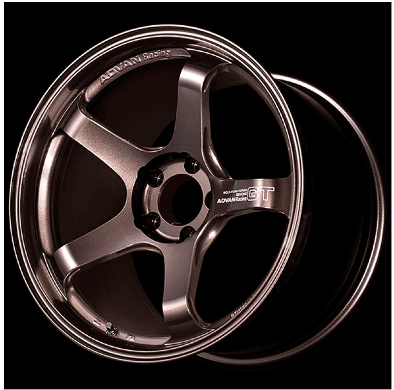 Advan — Advan GT PORSCHE 19X10.5 +45 5x130 Racing Brass Gold Wheel - view 1