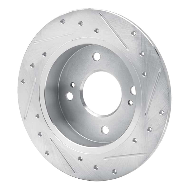 R1 Concepts — R1 90-06 Infiniti G20 Rear Left Drilled & Slotted Silver Brake Rotor
R1 Brake Rotor Drill - view 4
