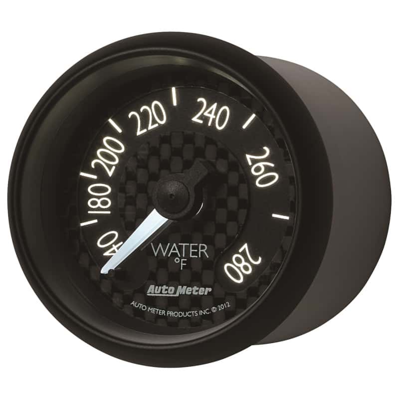 AutoMeter — Autometer GT Series 52mm Mechanical 140-280 Deg F Water Temperature Gauge
2-1/16" WATER TEMP, - view 9