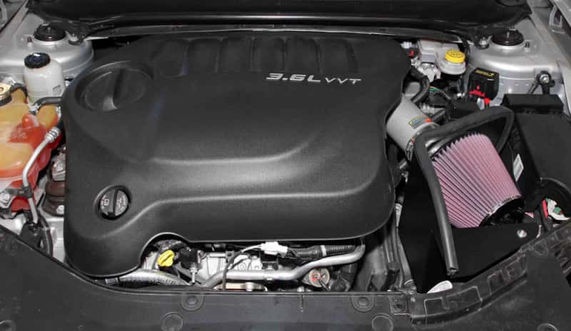 K&N Engineering — K&N 11-13 Dodge Avenger 3.6L V6 Silver Typhoon Intake
Performance Air Inta
Air Intake System - view 8