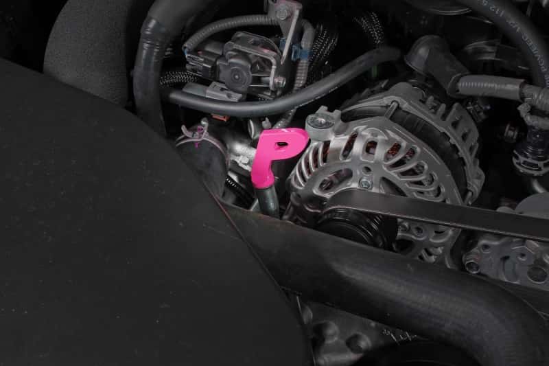 Perrin Performance — PERRIN 15-25 Subaru WRX & 13-26 BRZ/FR-S/86/GR86 Dipstick Handle P Style - Hyper Pink - view 5