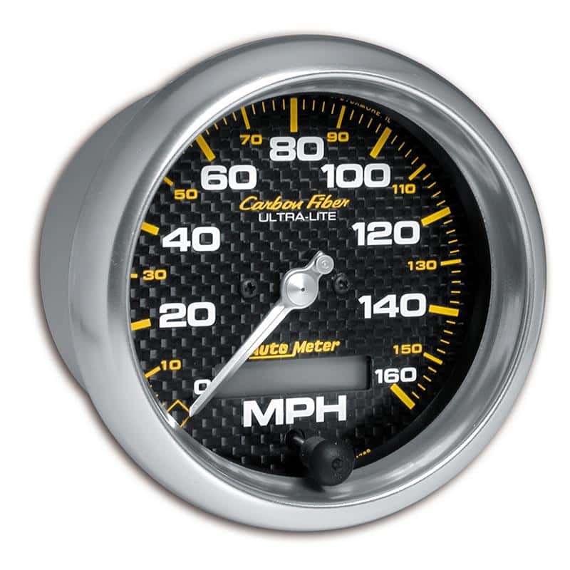 AutoMeter — Autometer Carbon Fiber 85.7mm 160MPH Range Speedometer Elect. Programmable Gauge
GA 3.4" SPD ELEC CF - view 1