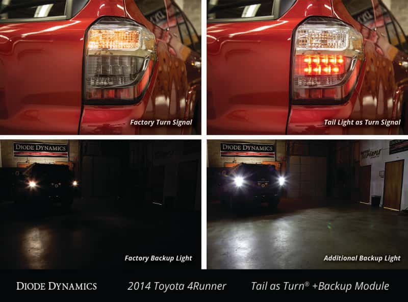 Diode Dynamics — Diode Dynamics 14-21 Toyota 4Runner Tail as Turn Module +Backup Module (USDM) Stage 2 - view 9