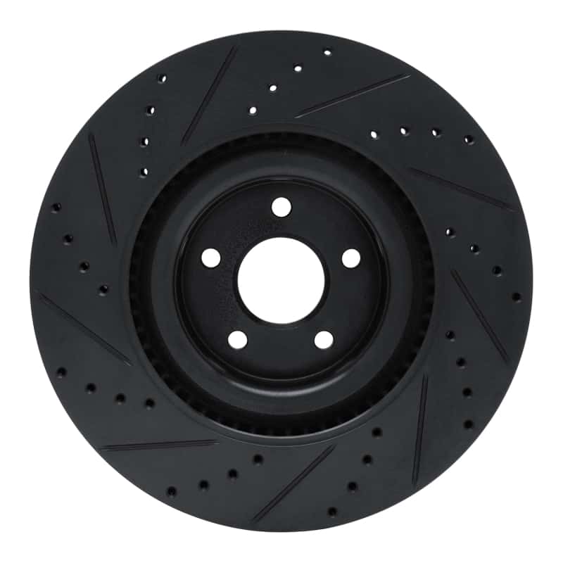 R1 Concepts — R1 16-18 Ford Focus Front Right Drilled & Slotted Black Brake Rotor
R1 Brake Rotor Drill - view 5