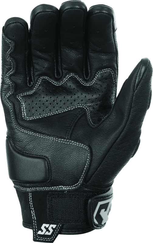 Speed and Strength — Speed and Strength Twist of Fate Leather Gloves Black/White - Small - view 1