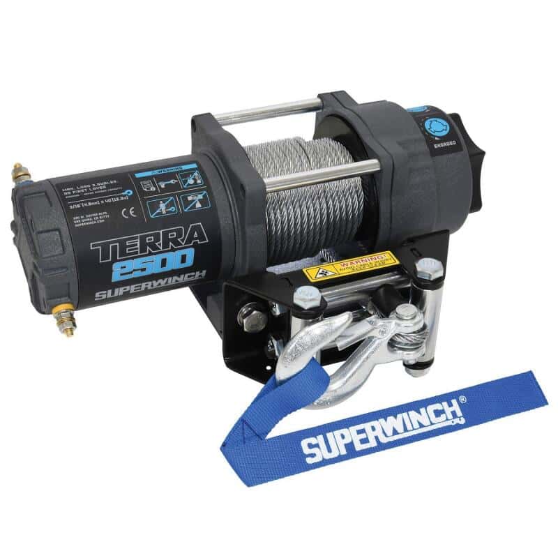 Superwinch — Superwinch 2500 LBS 12V DC 3/16in x 40ft Steel Rope Terra 2500 Winch - Gray Wrinkle - view 12