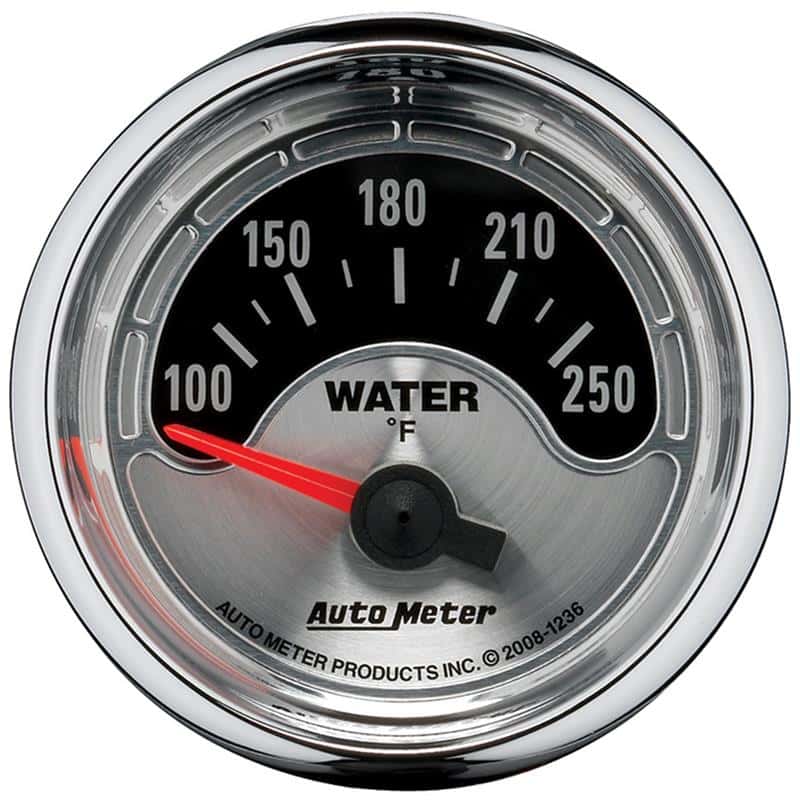 AutoMeter — Autometer American Muscle 52mm Short Sweep Electric 250 Deg F Water Temp Gauge
GA 2" WTEMP ELEC AM - view 1