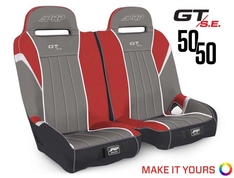 PRP Seats — PRP Polaris RZR S 900/XP 1000/Turbo/Turbo S GT/S.E. 50/50 Front Suspension Bench Seat
Bench - view 2