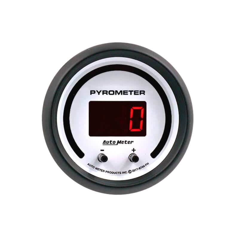 AutoMeter — Autometer 52.4mm White Two Channel 0-2000 Degree Pyrometer (EGT) Phantom Elite Digital Gauge - view 4