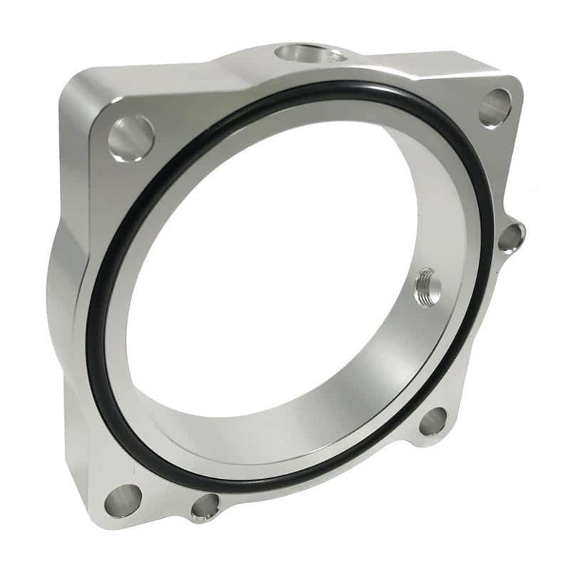 Torque Solution — Torque Solution Throttle Body Spacer (Silver): Kia Optima 2.0T - view 3