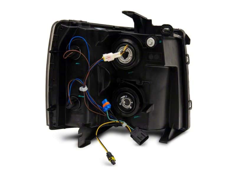 Raxiom — Raxiom 07-13 Chevrolet Silverado 1500 Axial Headlights w/ SEQL LED Bar- Blk Housing (Clear Lens)
Headlights - view 8