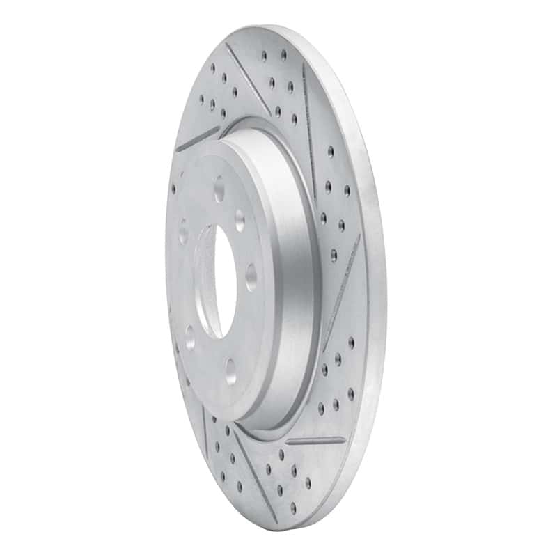 R1 Concepts — R1 08-25 Audi A4 (USA/Canada) Rear Right Drilled & Slotted Geo-Carbon Rotor - view 2