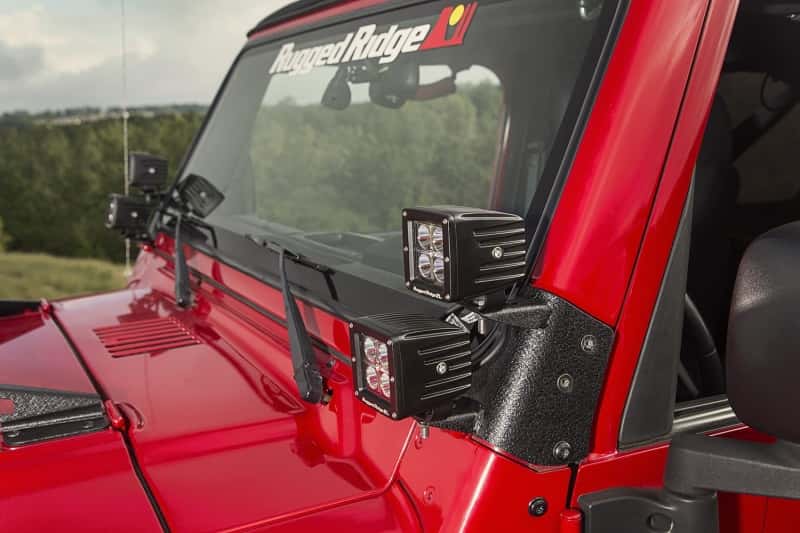 Rugged Ridge — Rugged Ridge 97-06 Jeep Wrangler TJ Textured Black Dual A-Pillar Light Mount
OrdRacingLampMnt
OFFROAD_LIGHTING - view 5