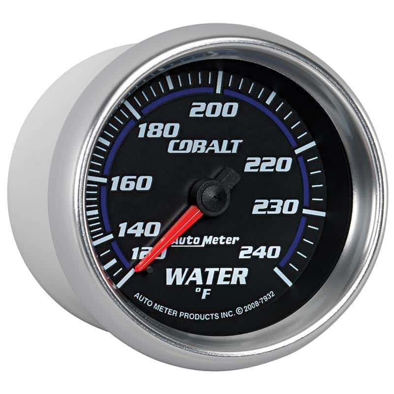 AutoMeter — Autometer Cobalt 66mm 120-240 Degree F Mechanical Water Temperature Gauge
GA 2.6" WT 240F M CB - view 6