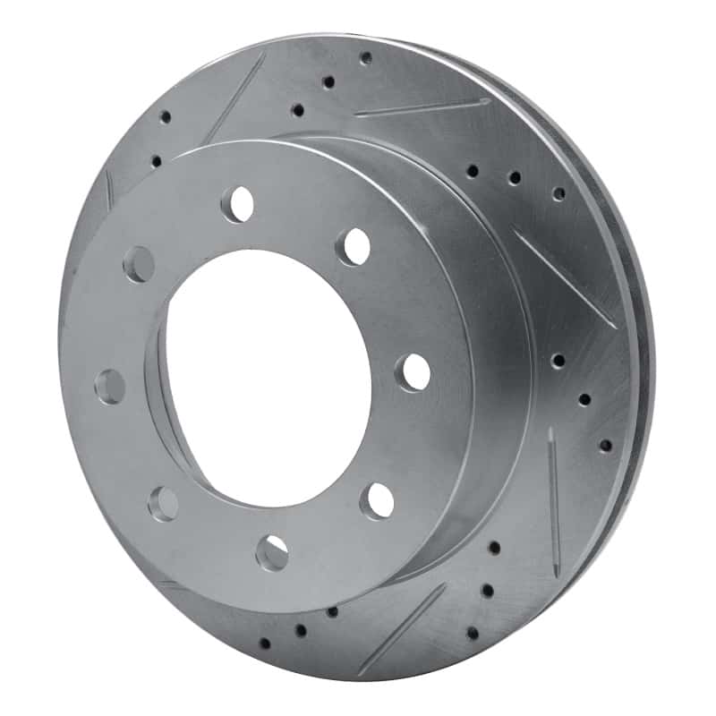 R1 Concepts — R1 00-02 Dodge Ram 3500 Front Left Drilled & Slotted Silver Brake Rotor
R1 Brake Rotor Drill - view 2