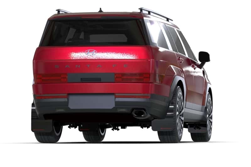 Rally Armor — Rally Armor 24-26 Hyundai Santa Fe Black Mud Flap w/Dark Grey Logo
Mud Flap - view 3