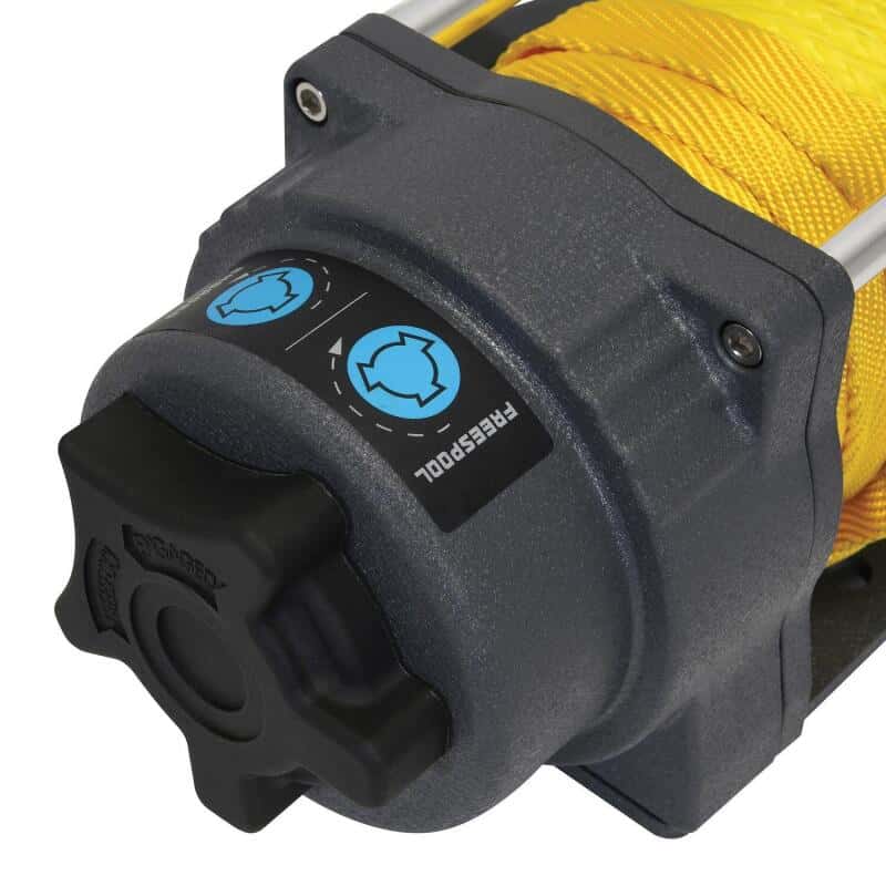 Superwinch — Superwinch 3500 LBS 12V DC 7/32in x 32ft Synthetic Rope Terra 3500SR Winch - Gray Wrinkle - view 17