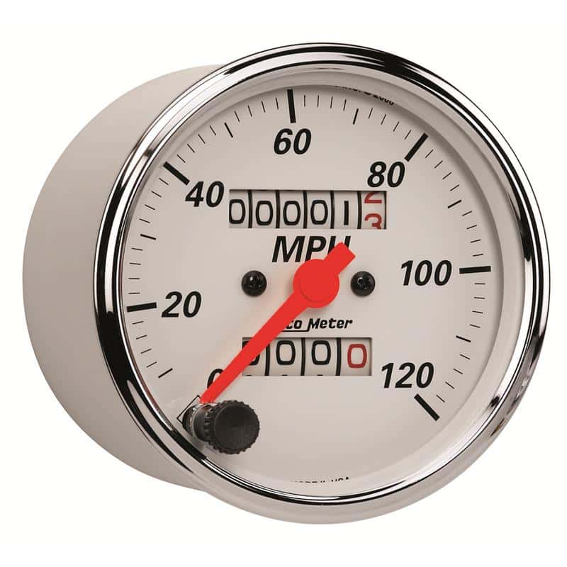 AutoMeter — Autometer Arctic White 3-1/8in 0-120 MPH Mechanical Speedometer Gauge
3-1/8" SPD MECH AW - view 4