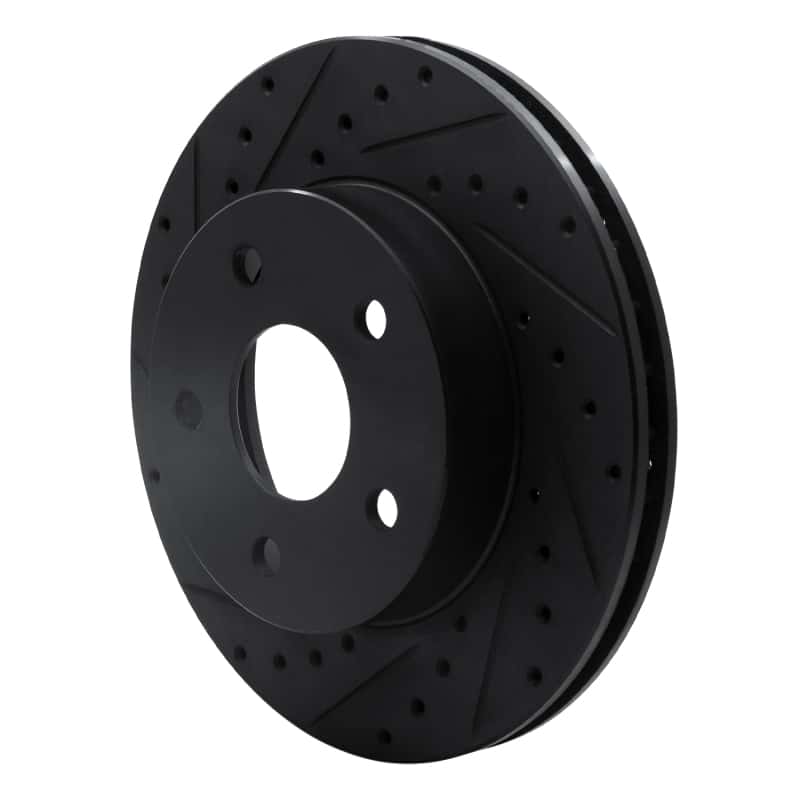 R1 Concepts — R1 99-04 Jeep Grand Cherokee Front Left Drilled & Slotted Black Brake Rotor
R1 Brake Rotor Drill - view 2