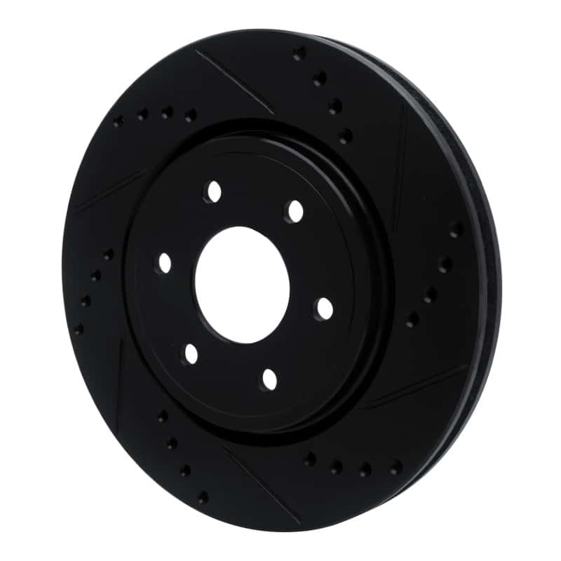 R1 Concepts — R1 05-25 Nissan Xterra Front Right Drilled & Slotted Black Brake Rotor
R1 Brake Rotor Drill - view 2