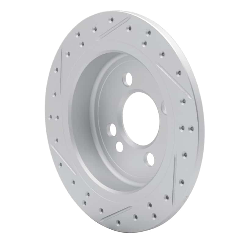 R1 Concepts — R1 02-15 Mini Cooper (Excl Clubman Rear Right Drilled & Slotted Geo-Carbon Rotor - view 4