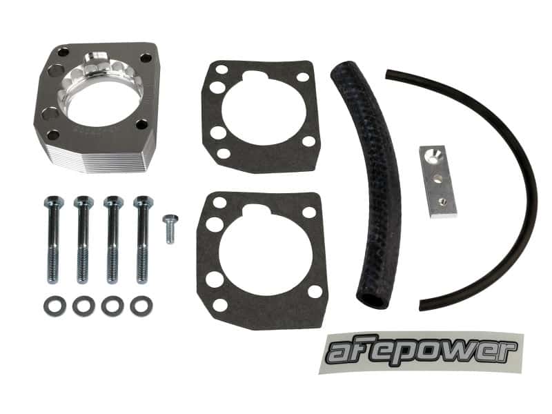 aFe — aFe 00-03 Honda S2000 L4 2.0L Silver Bullet Throttle Body Spacer - Silver
Throttle Body Spacer - view 4