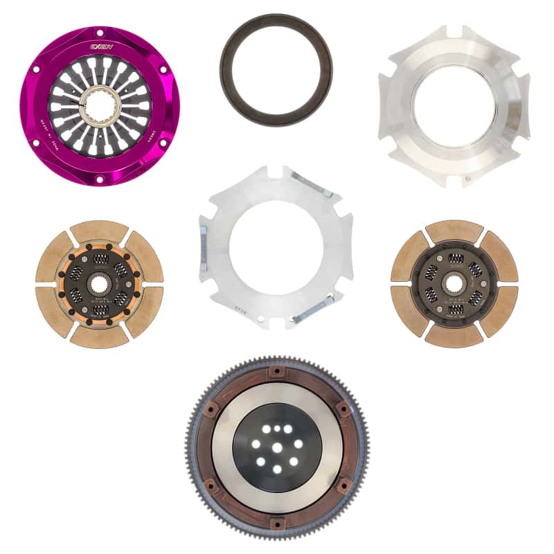Exedy — Exedy 1996-2006 Mitsubishi Lancer Evolution L4 Hyper Twin Cerametallic Clutch Sprung
Hyper Multi Series
Clutch Kit - view 3
