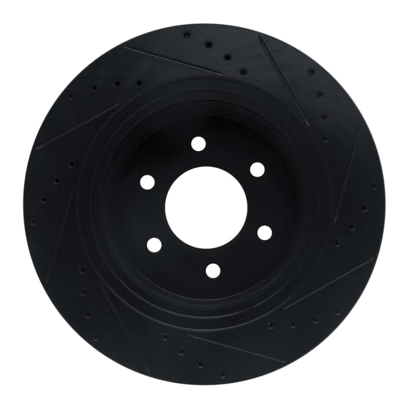 R1 Concepts — R1 16-24 Nissan Titan XD Front Left Drilled & Slotted Black Brake Rotor
R1 Brake Rotor Drill - view 5