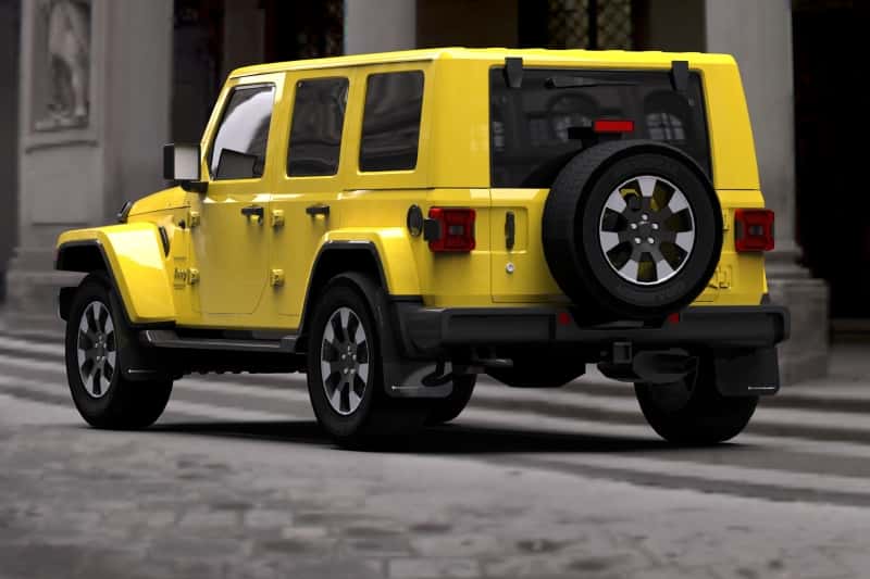 Rally Armor — Rally Armor 18-25 Jeep JL Wrangler Black UR Mud Flap w/White Logo
Mud Flap - view 3