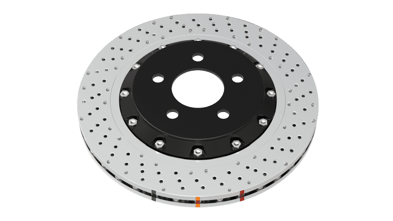 DBA — DBA 19+ Chevrolet Camaro ZL1 (w/ M6 Nuts) 5000 Series Cross Drilled & Dimpled Brake Rotor
Brake Rotor - view 4