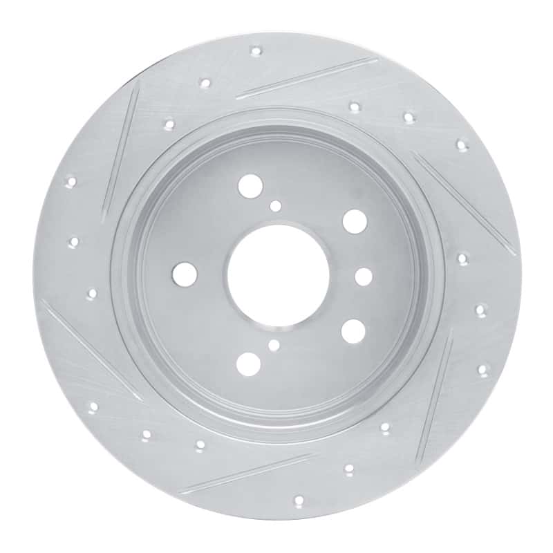 R1 Concepts — R1 18-24 Toyota Camry Rear Right Drilled & Slotted Silver Brake Rotor
R1 Brake Rotor Drill - view 5